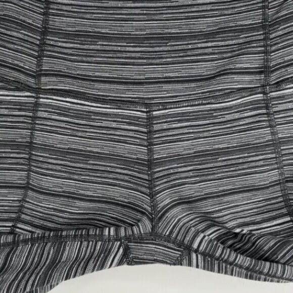 Lululemon Gather & Crow Crop II High Rise Leggings Size 6 Cyber Black Deep Coal - Picture 6 of 8